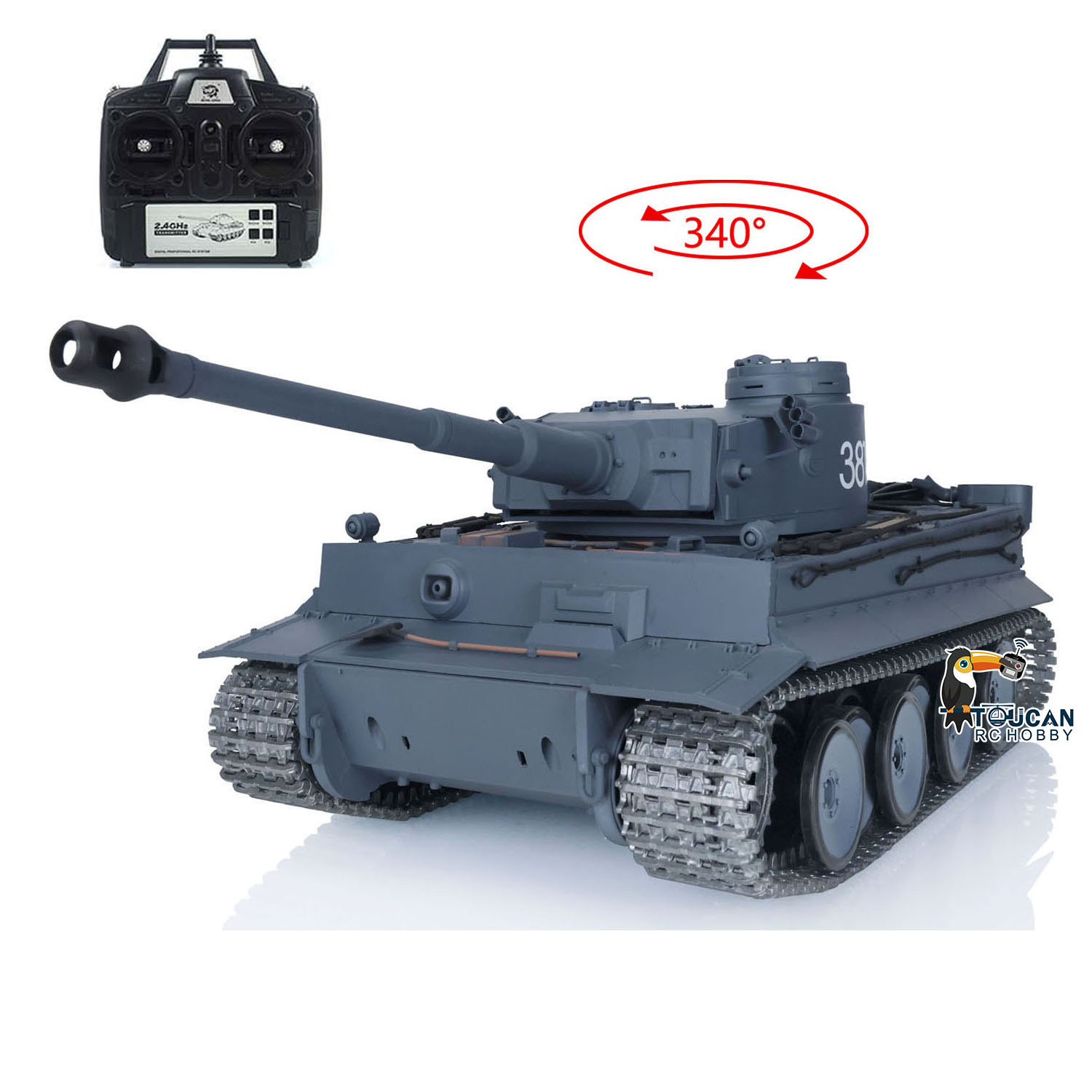 Heng Long Rc Tank 1/16 Upgrade Metal - 米国製RC戦車3818 Heng Long 1/16スケール 7.0アップグレード版タイガーI ラジコン戦車