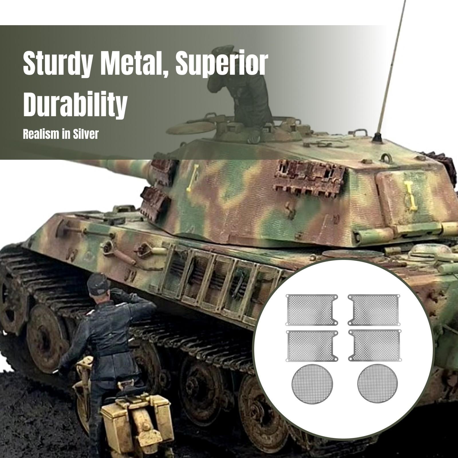 RC戦車用アップグレードパーツ、金属製ガードプレート、装甲ネ - Heng Long Rc Tank 1/16 Upgrade Metal のレビューと価格